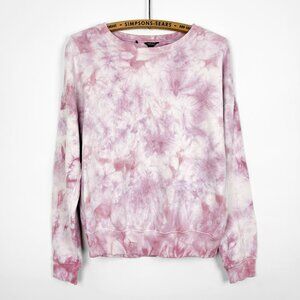 Buffalo David Bitton Pink Tie Dye Pullover Sweater Size Small Crewneck